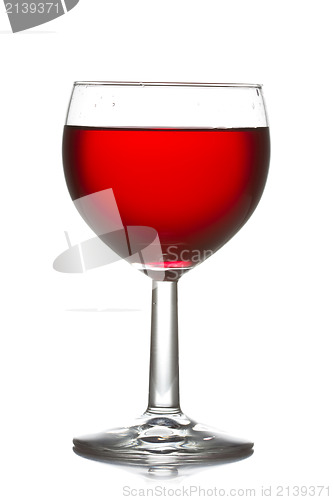 Image of wineglass with red wine