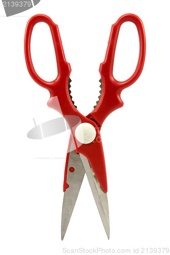 Image of red scissors 