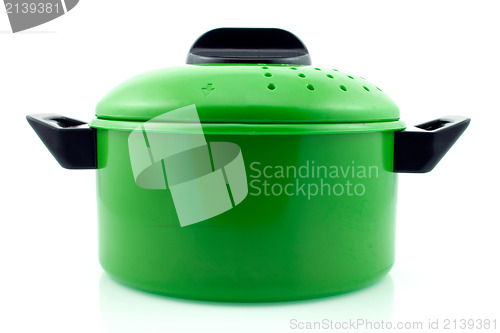 Image of green cooking pot