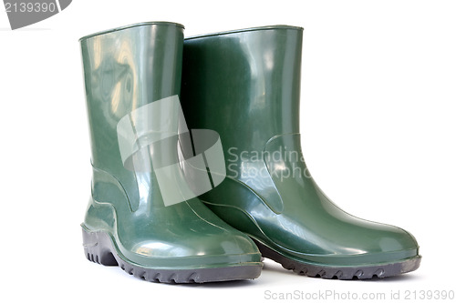 Image of Green rubber boots