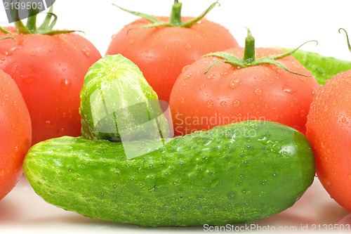 Image of close-up of fresh vegetables