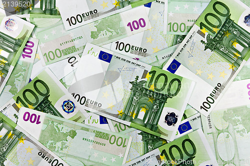 Image of One hundred Euros background