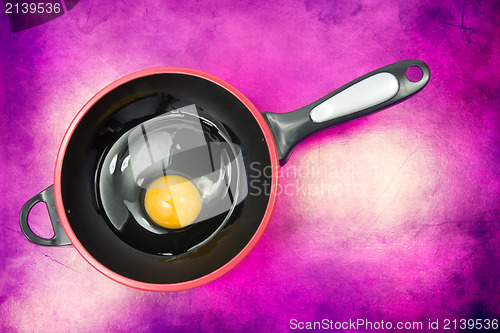 Image of egg on the frying pan
