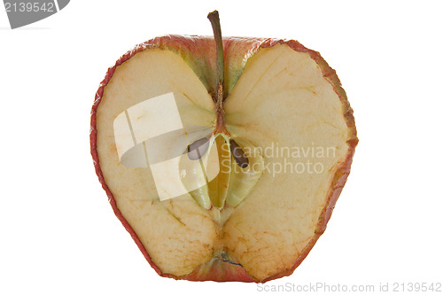 Image of Inside of an old apple