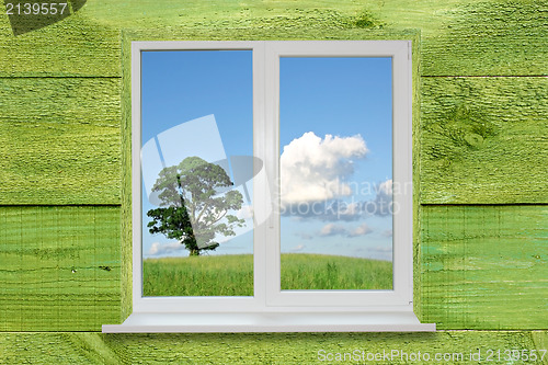 Image of Landscape in the window