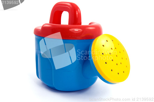 Image of Child's plastic colorful watering-can