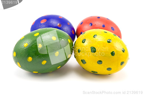 Image of four colorful easter eggs