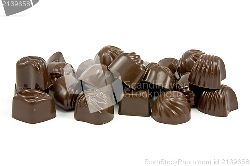 Image of dark chocolate pralines