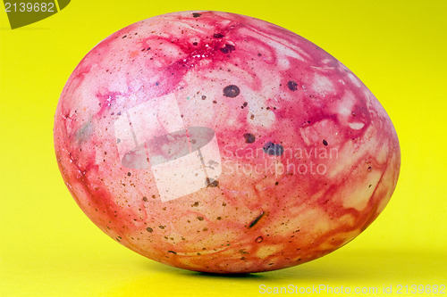 Image of red stained easter egg
