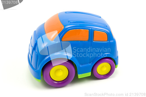 Image of  blue plastic car