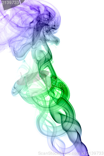 Image of colorful abstract smoke