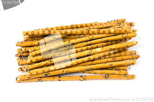 Image of pretzels with poppy seeds 