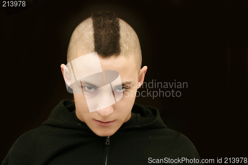 Image of Teenager with mohawk