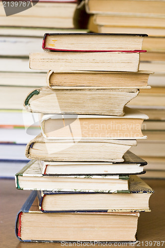 Image of  books at public library