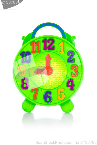 Image of colorful toy clock