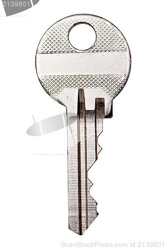 Image of Macro view of a silver key