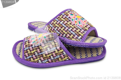 Image of female house slippers 