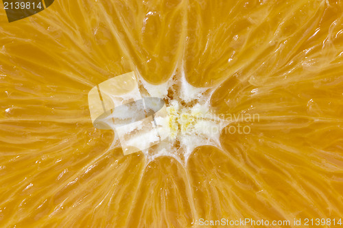 Image of centre of orange fruit