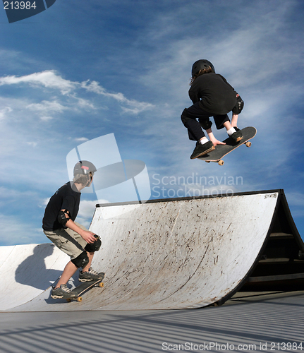 Image of Kids skateboarding