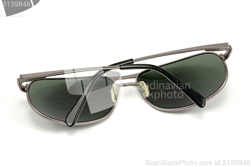 Image of black stylish sunglasses