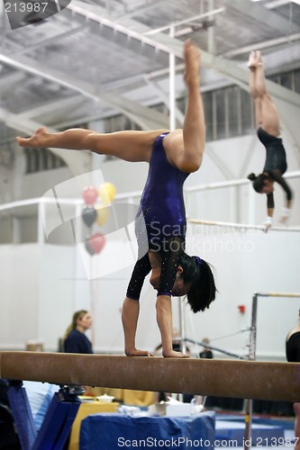 Image of Gymnast on beam