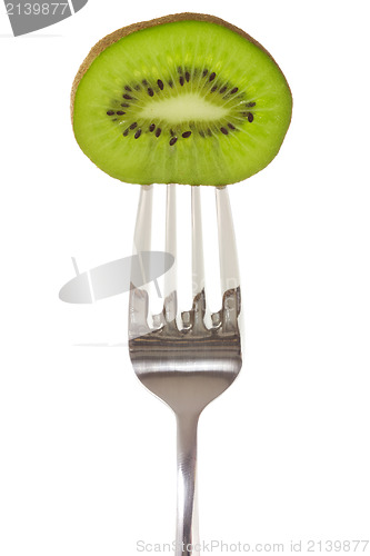 Image of Kiwi on fork