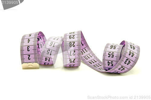 Image of violet measuring tape