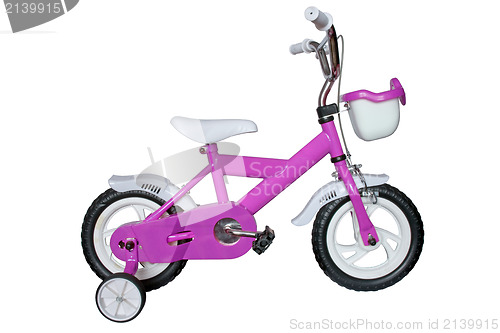 Image of purple children's bicycle
