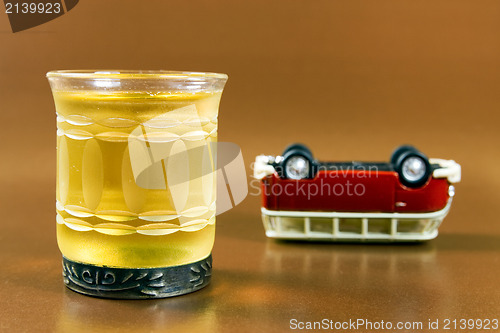 Image of drink and drive concept