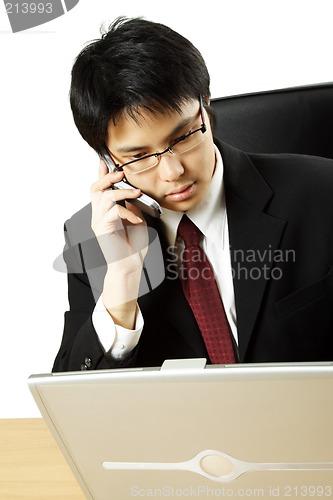 Image of Busy businessman