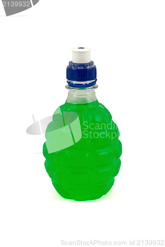 Image of bottle of green drink