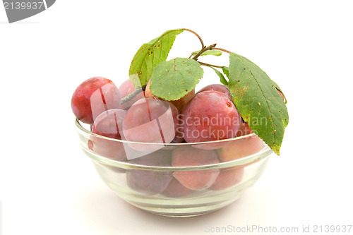 Image of dish with plums