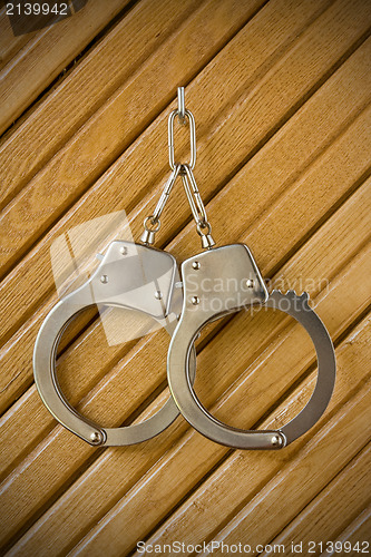Image of metal handcuffs