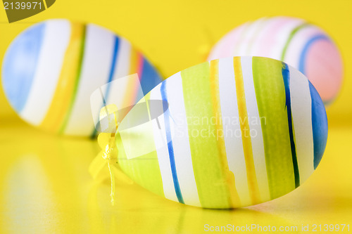 Image of close-up of a easter eggs