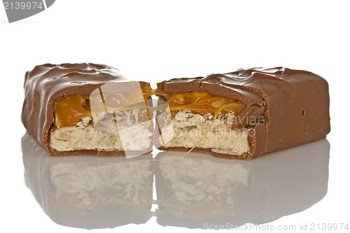 Image of Chocolate bar with caramel