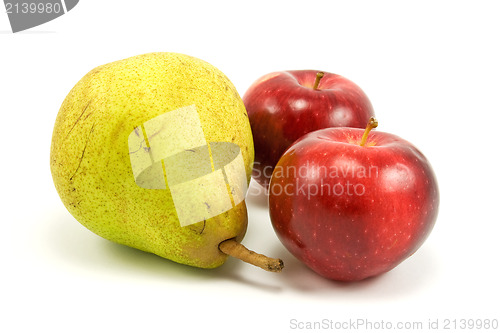 Image of pear and apples
