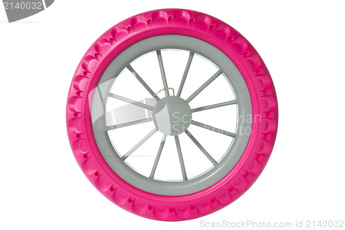 Image of child's bicycle wheel