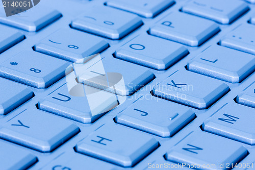 Image of Blue computer keyboard 