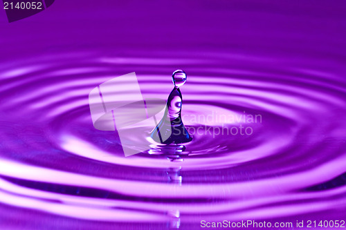 Image of purple droplet splash