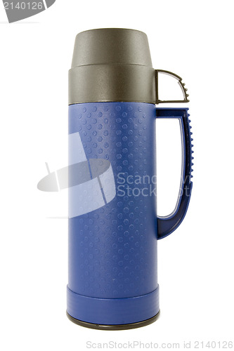 Image of blue thermo flask