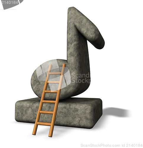 Image of music note monument