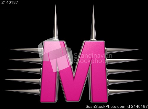 Image of prickles letter m