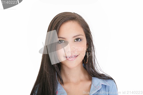 Image of Beautiful smiling teenage girl