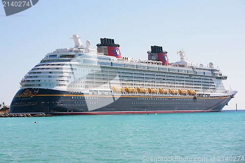 Image of NASSAU-FEB 5: Disney Dream, a new cruise ship, enters in Nassau,