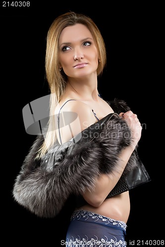 Image of Portrait of a nice young blonde
