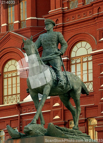 Image of Marshal Zhukov's statue
