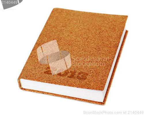 Image of diary book isolate on white background 