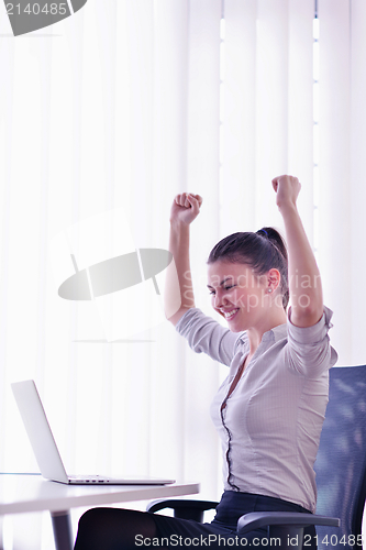 Image of business woman at  office