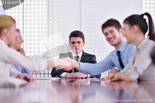 Image of business people in a meeting at office