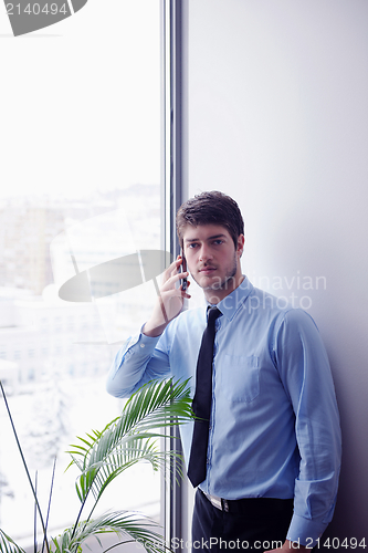 Image of business woman talk by phone